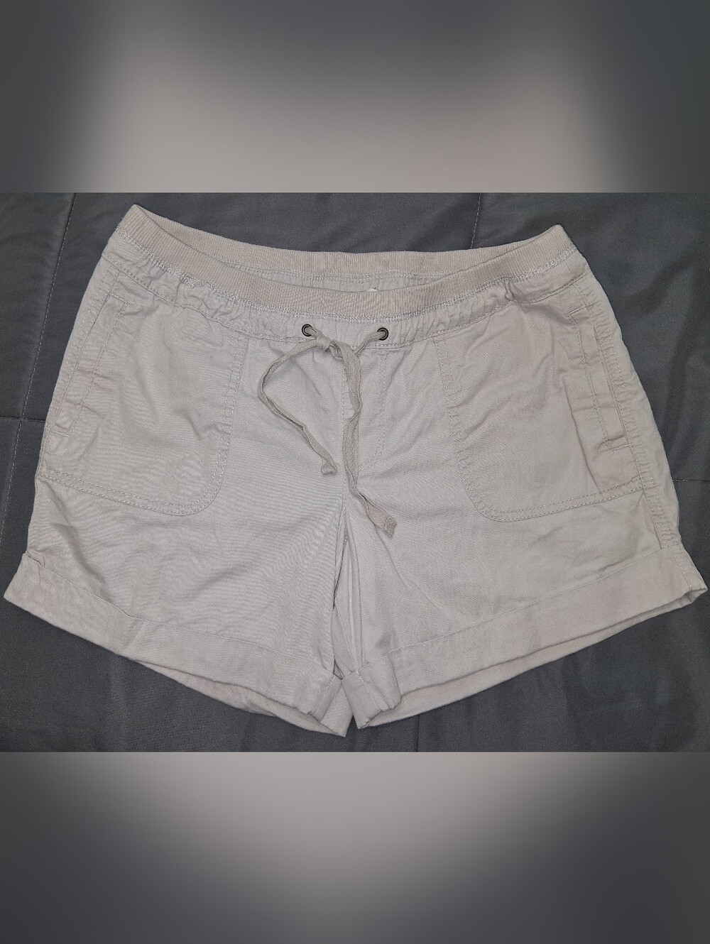 Old Navy Light Taupe Drawstring Athletic Shorts Sz Small